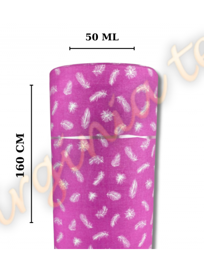 Material Nanghin Inlet Engros 100% Bumbac – 160 cm Latime, 50 ml, 180 gr/mp² – Fulgi Roz pentru Perne, Burdufuri si Sacose